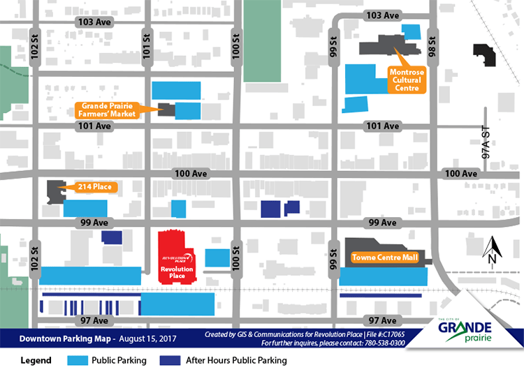 Downtown Parking Map